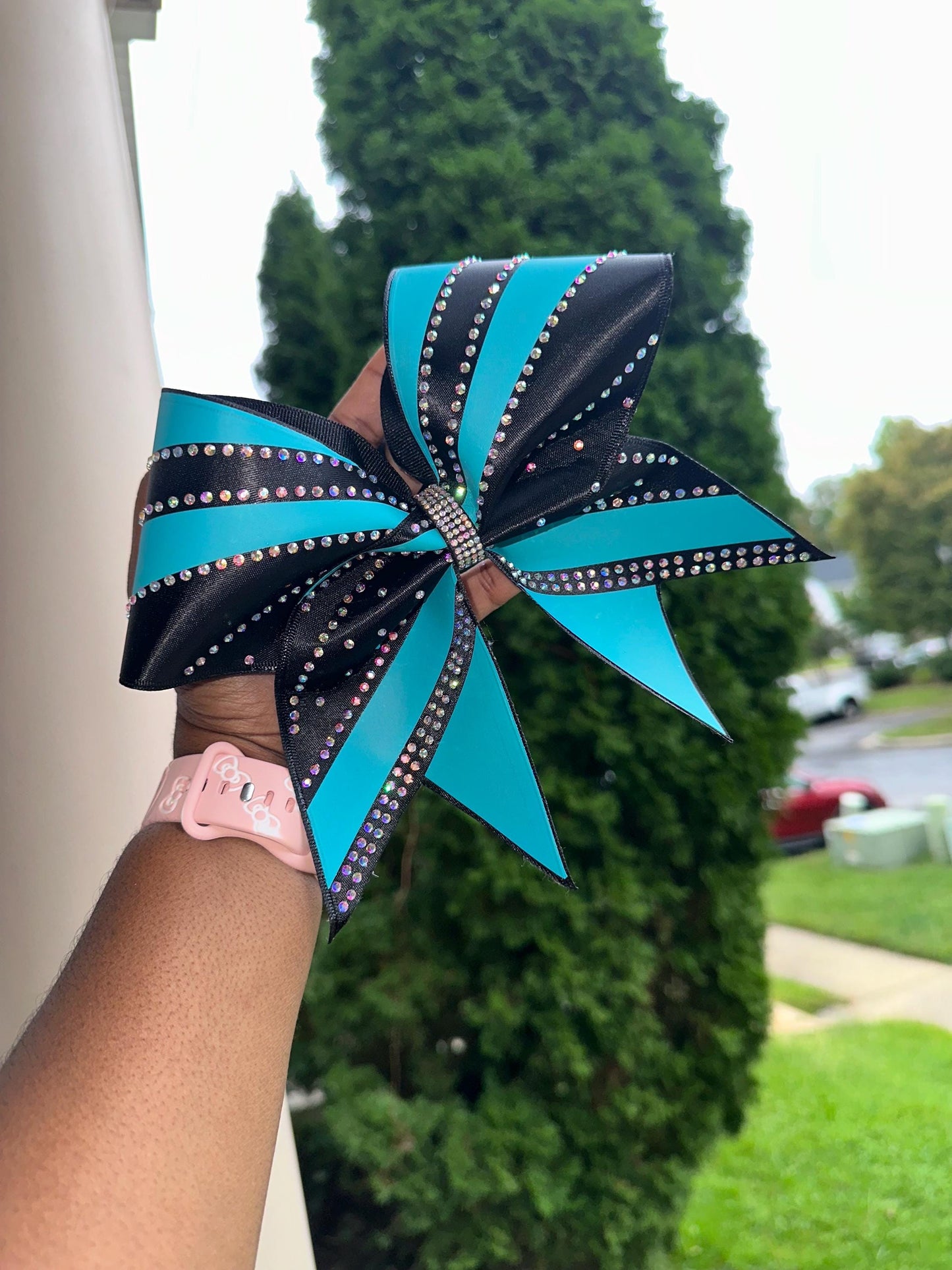 Rhinestone Cheer Bow