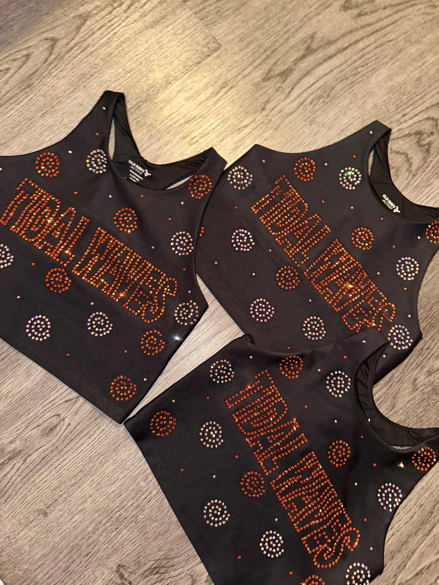 Tidal spiral rhinestone bra