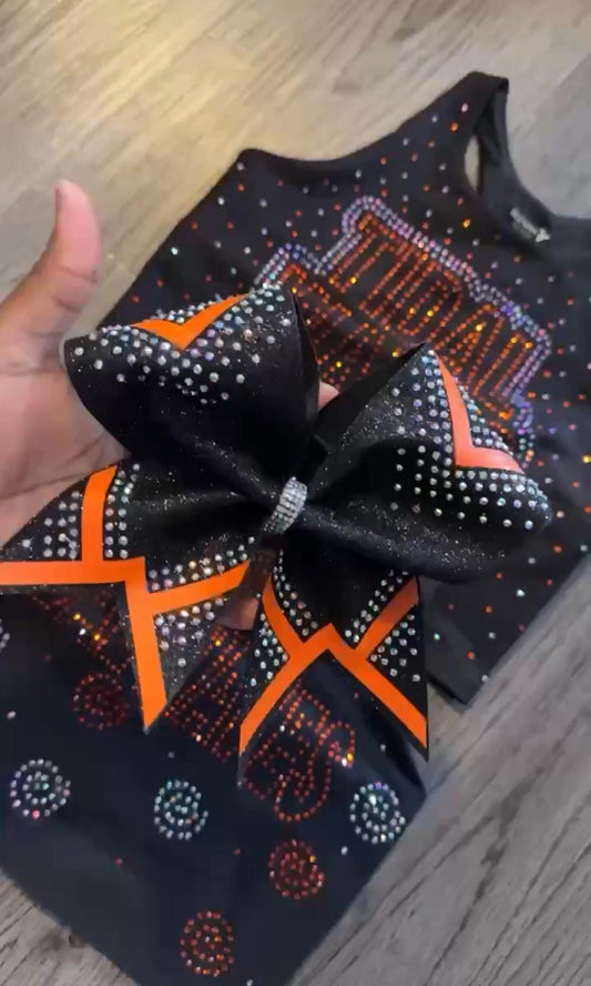 Custom Rhinestone Cheer Bow