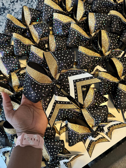 Custom Rhinestone Cheer Bow