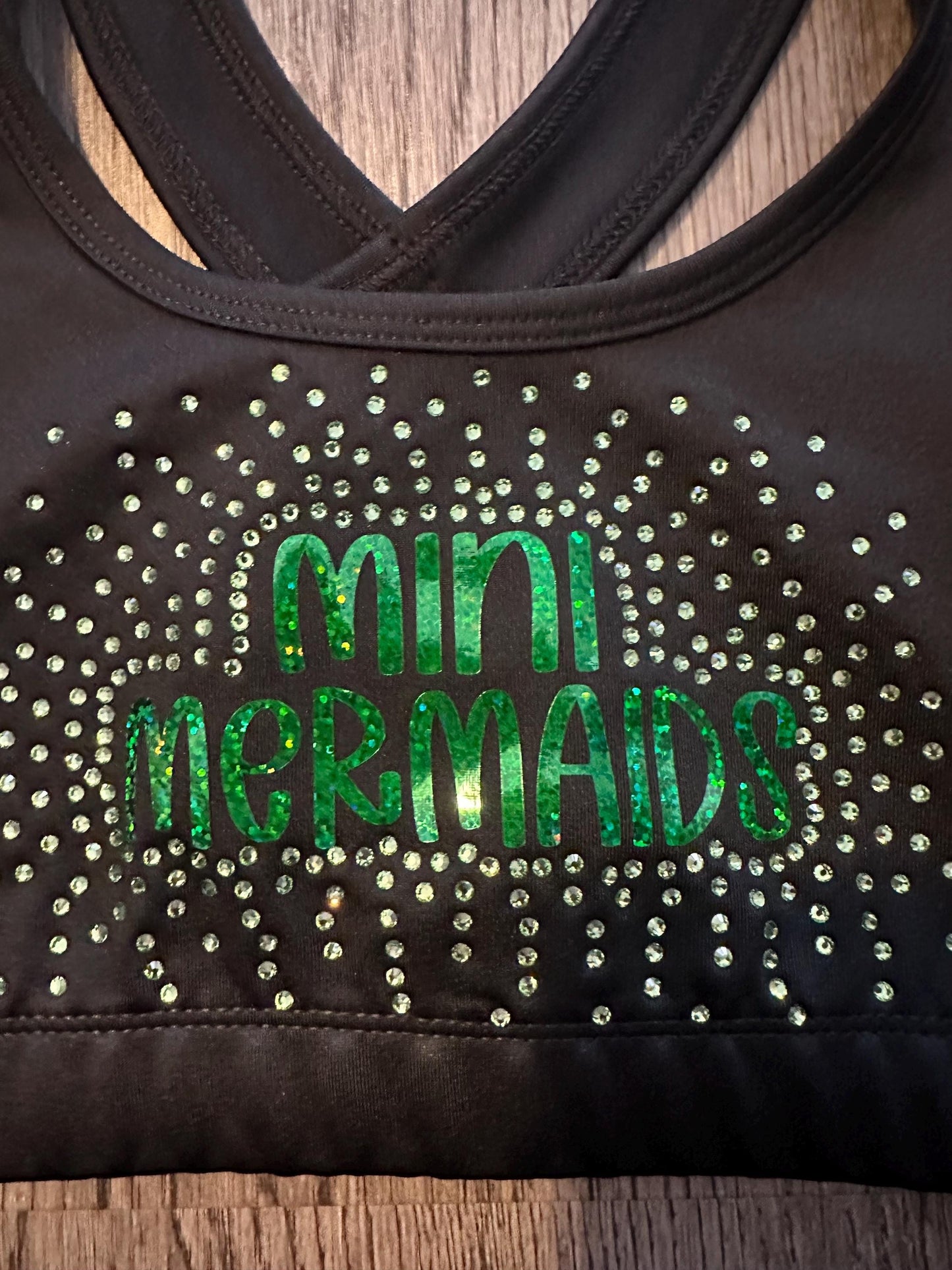 Rhinestone sports bra