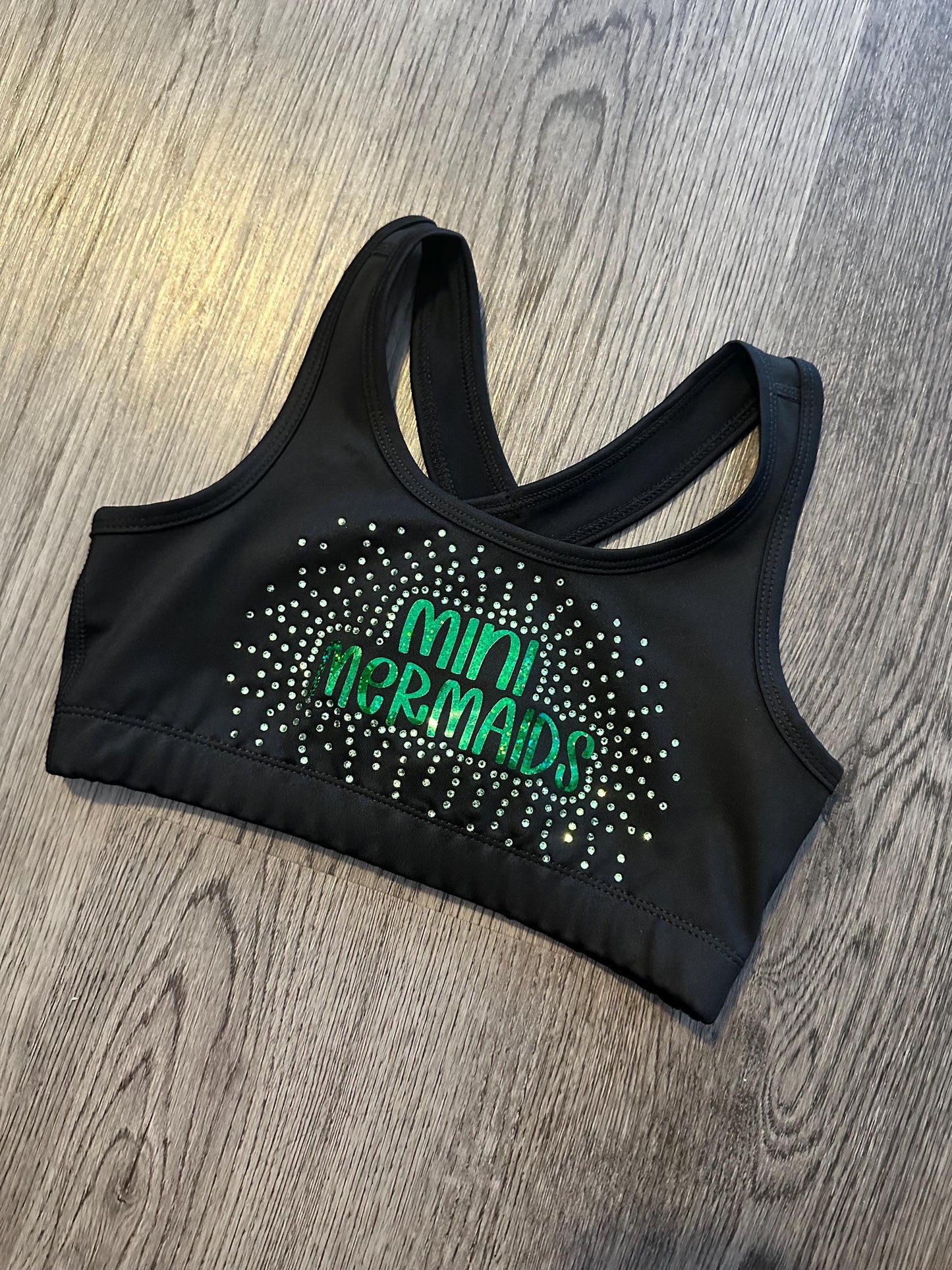Rhinestone sports bra