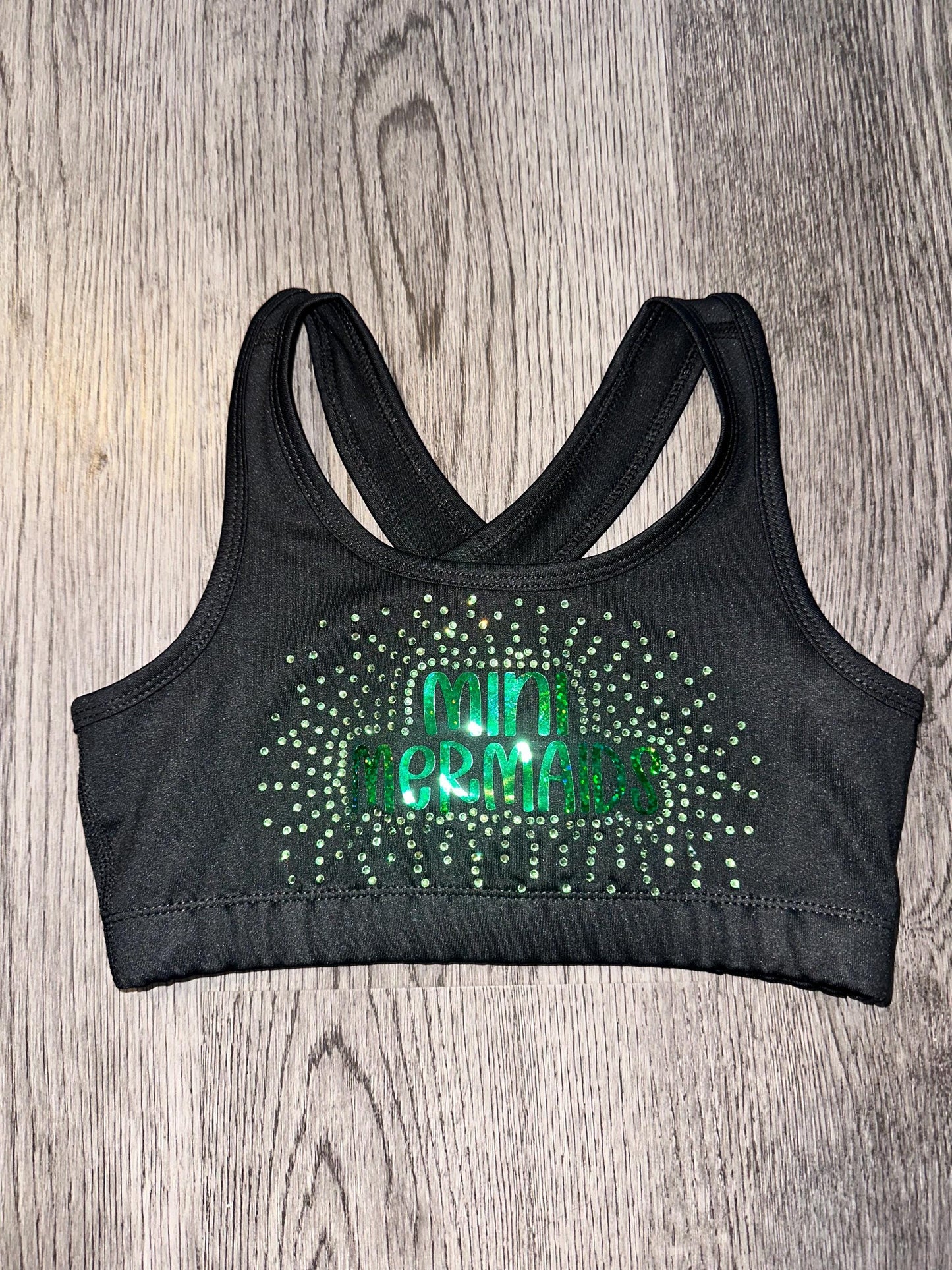Rhinestone sports bra