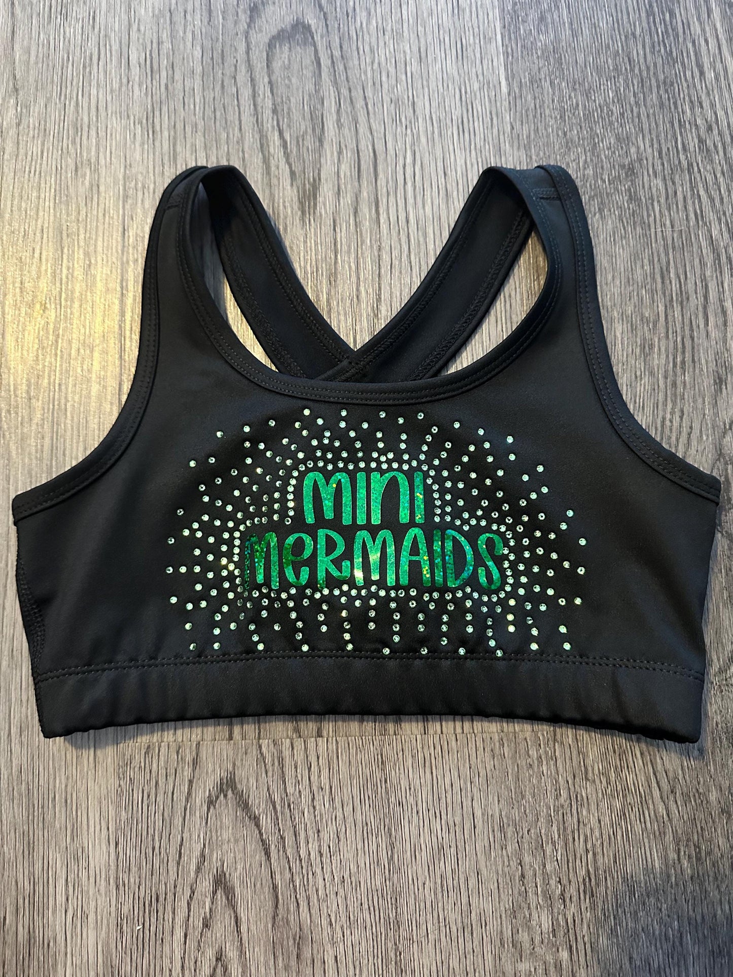 Rhinestone sports bra