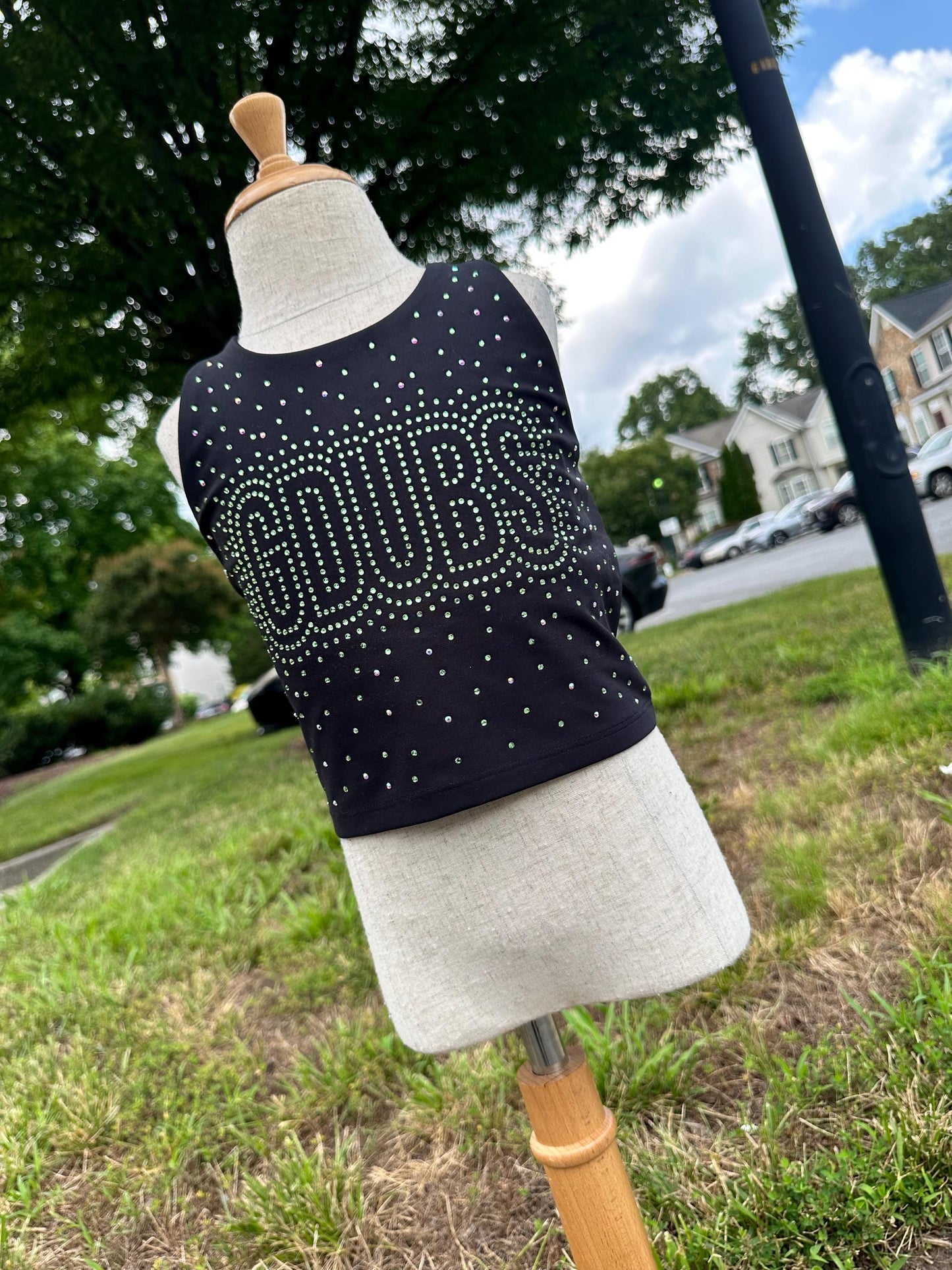 CUSTOM Rhinestone bra