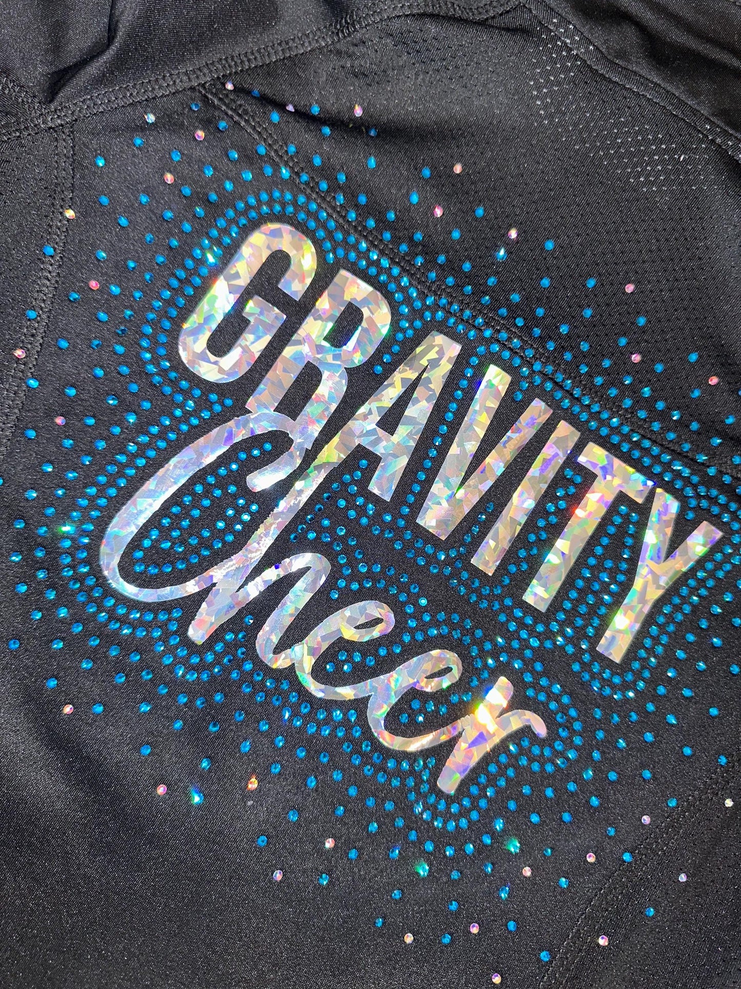 CUSTOM Rhinestone warm up jacket