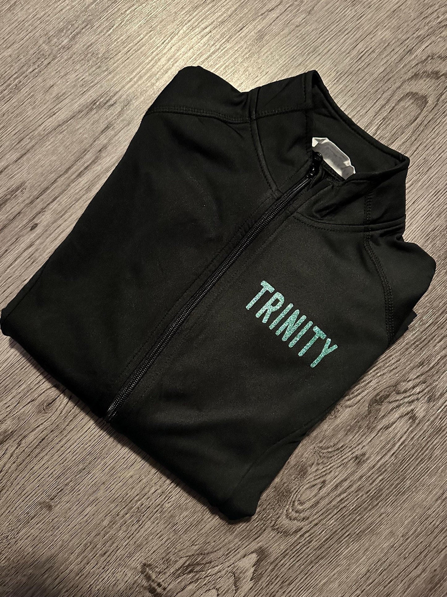 Teal Army Rhinestone jacket