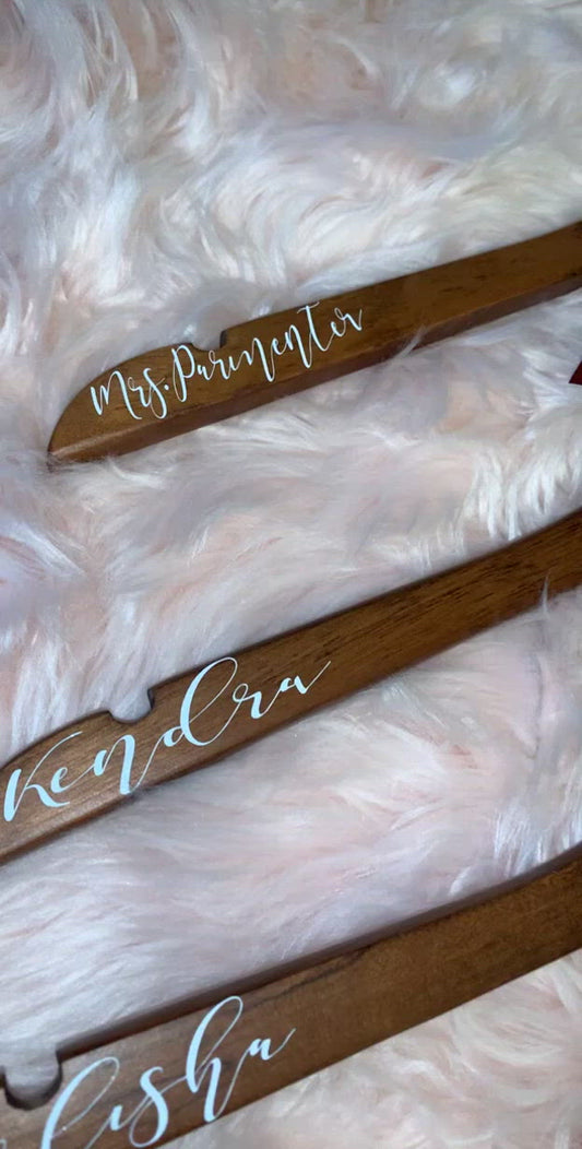 Custom Bride/Bridesmaid Hangers