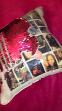 Load and play video in Gallery viewer, Reversible Sequin Pillow
