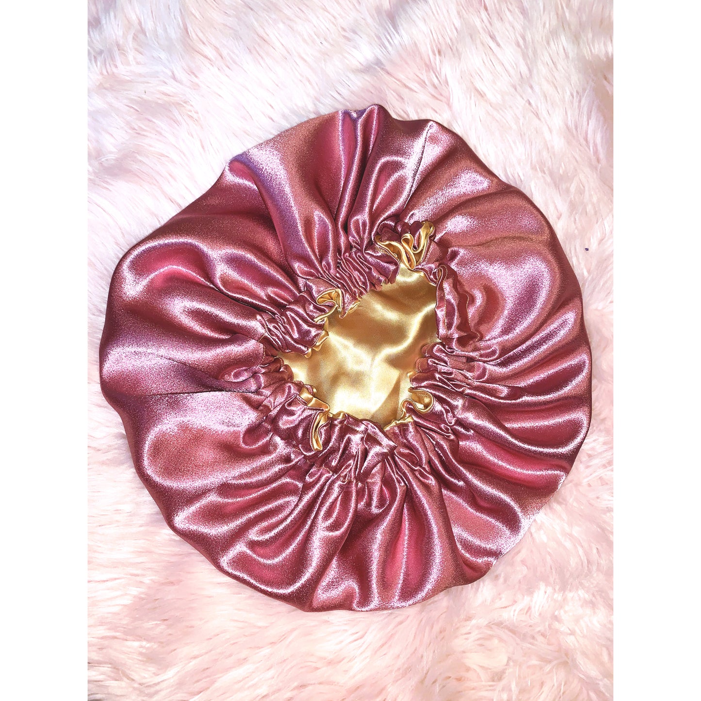 Reversible Satin bonnet TODDLER SIZE UP.