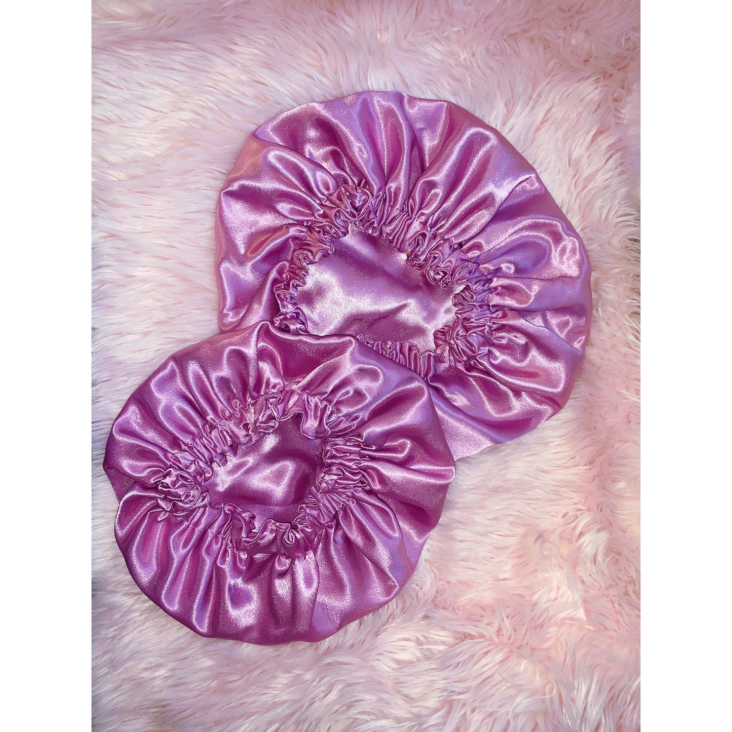 Reversible Satin Bonnet ADULT REGULAR SIZE.