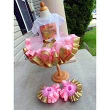 Load image into Gallery viewer, CUSTOM Ribbon Trimmed Tutu With Anklets
