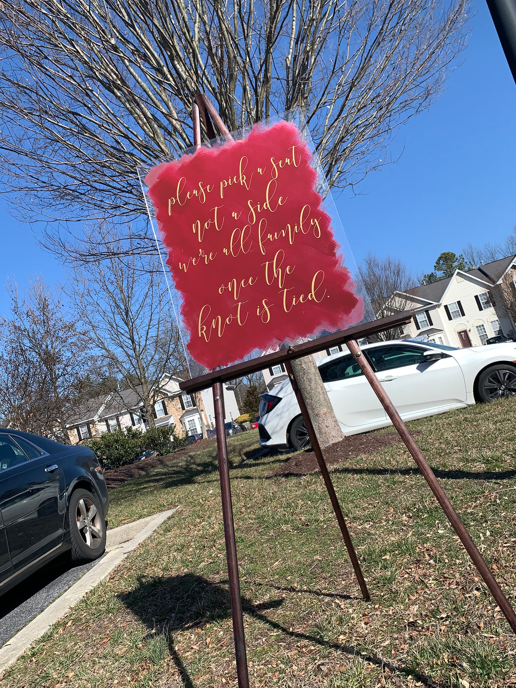 Please Pick A Seat Wedding Decor