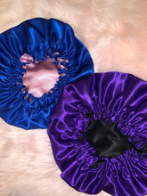 Load image into Gallery viewer, Newborn Reversible Satin Bonnet
