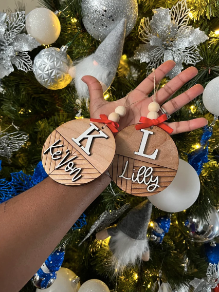 Custom 3D Name Ornament