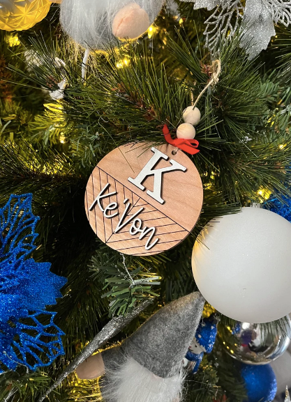 Custom 3D Name Ornament