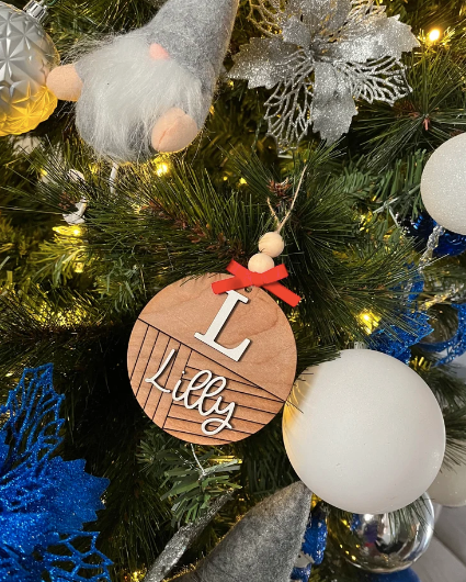 Custom 3D Name Ornament