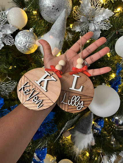 Custom 3D Name Ornament