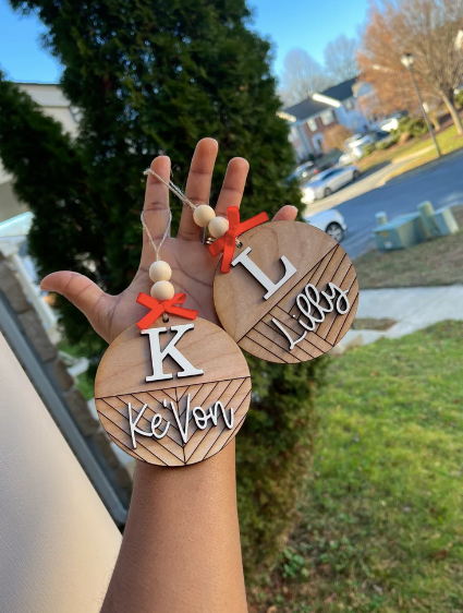 Custom 3D Name Ornament