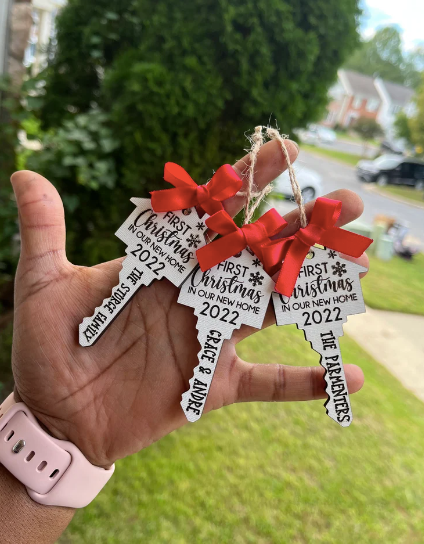 Custom Engraved Key Ornament