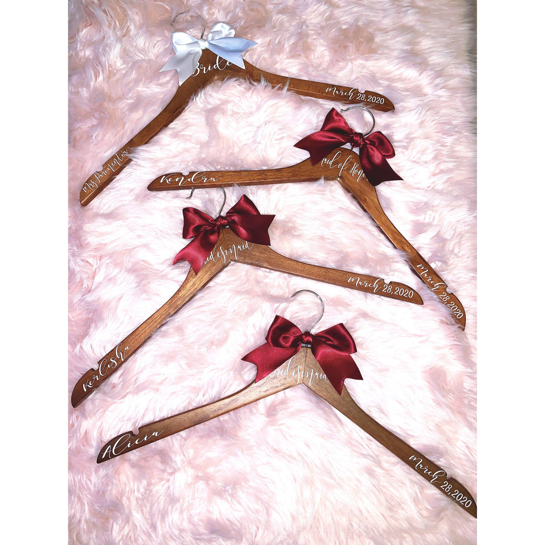 Custom Bride/Bridesmaid Hangers
