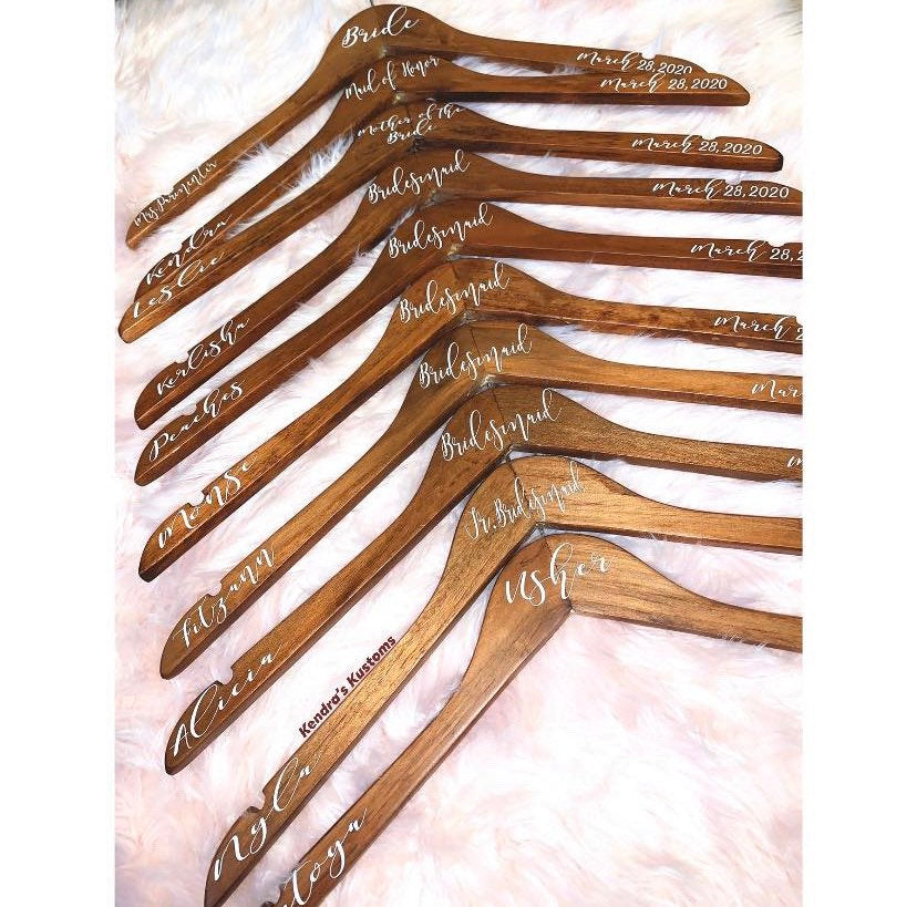 Custom Bride/Bridesmaid Hangers