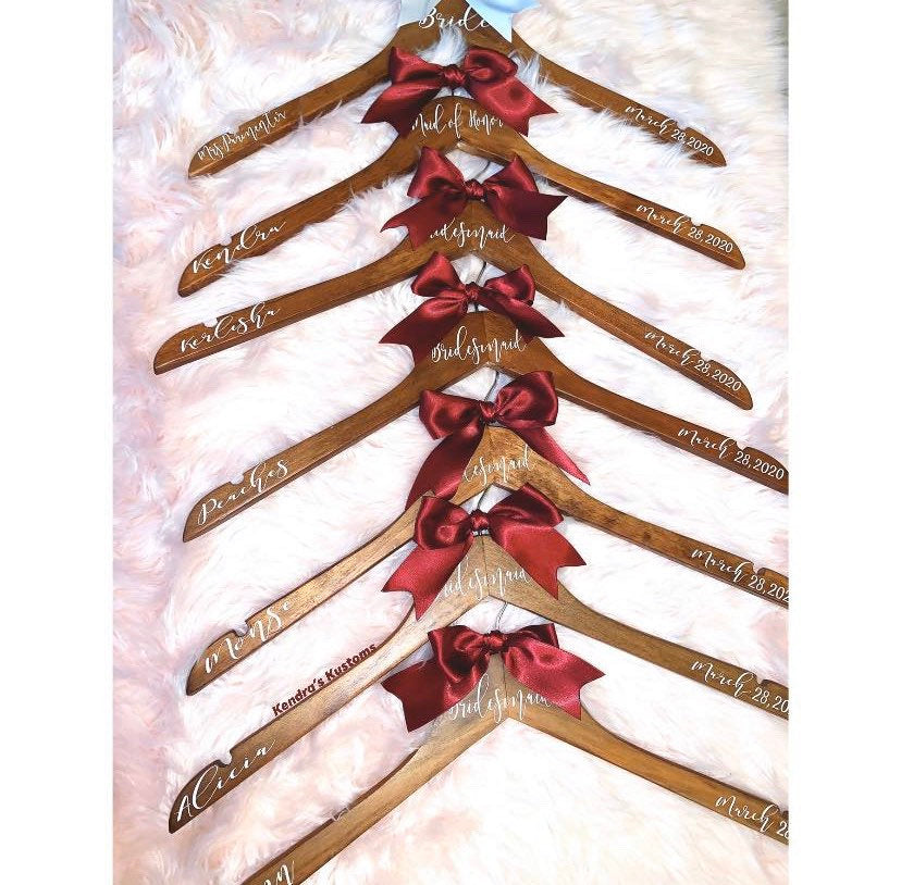 Custom Bride/Bridesmaid Hangers