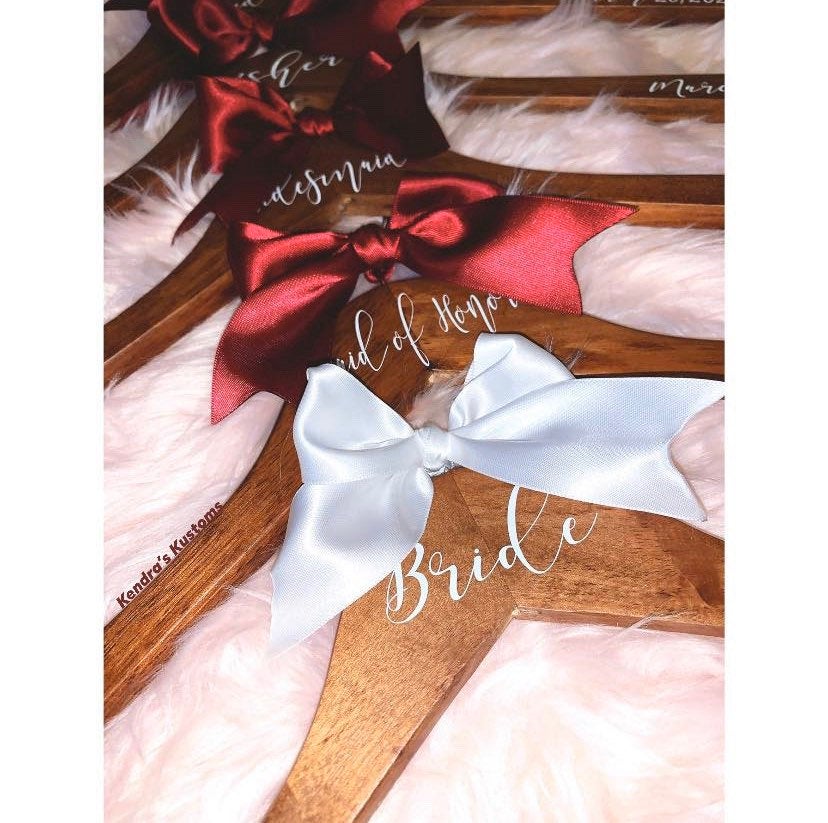 Custom Bride/Bridesmaid Hangers