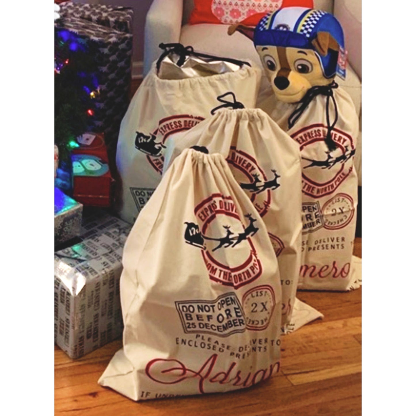 Personalized Santa Sacks