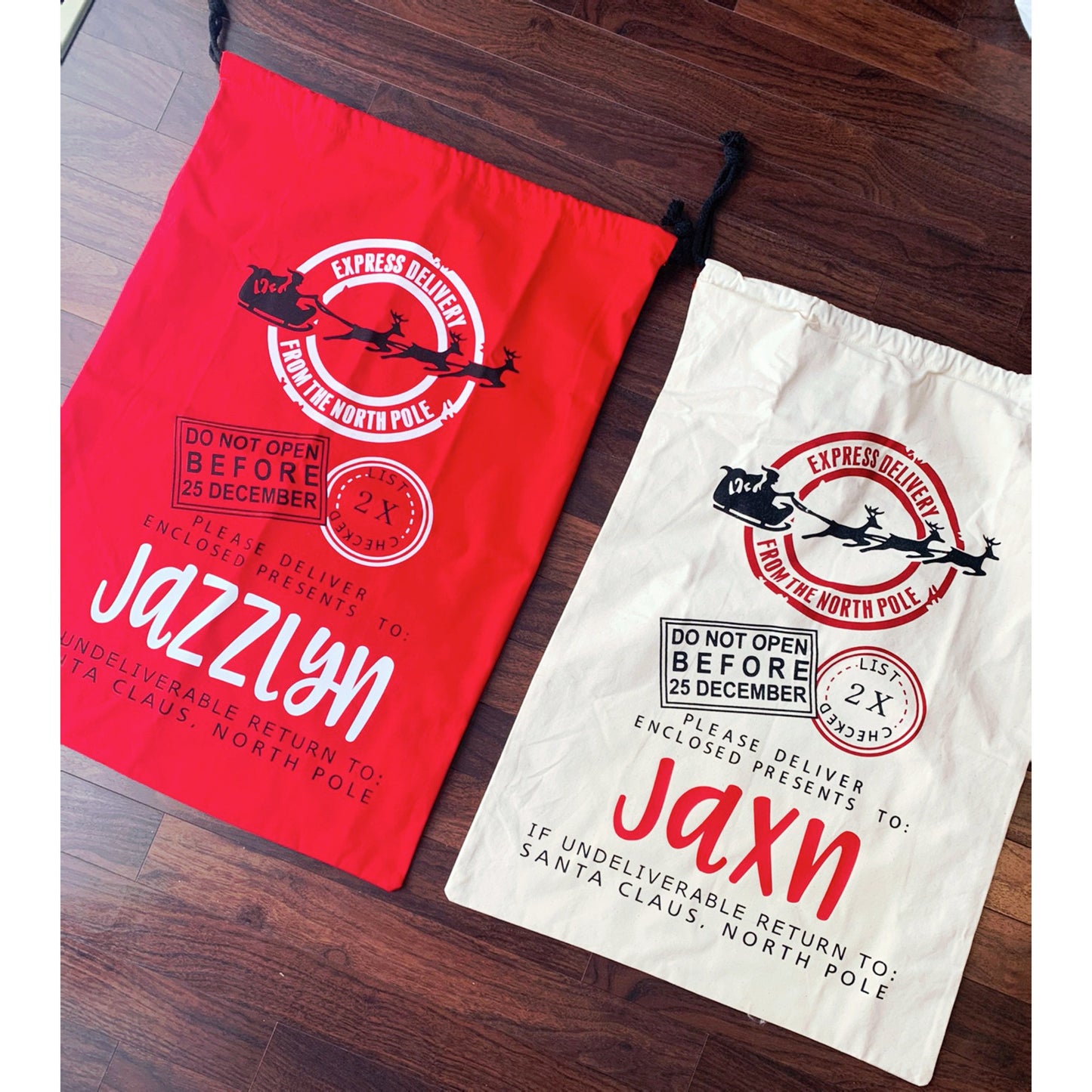 Personalized Santa Sacks