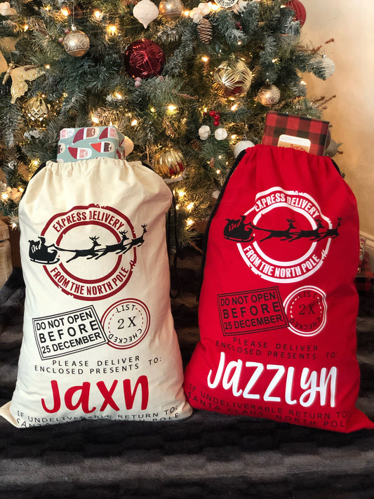 Personalized Santa Sacks