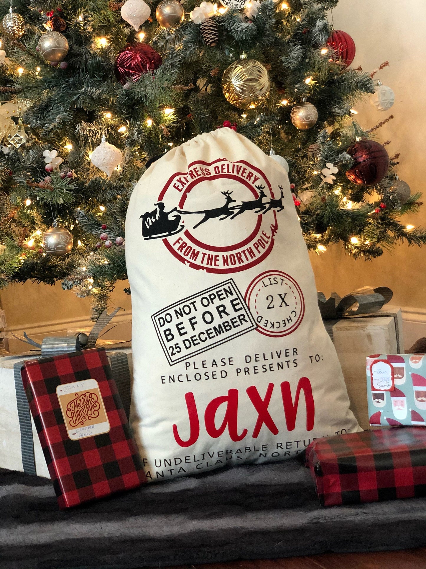 Personalized Santa Sacks